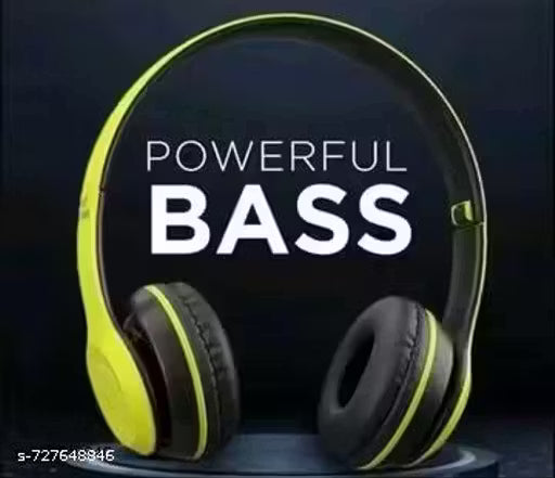 P47 BT Compatible Headphones BT Headphones Radio Aux Jack Fone Headset Foldable Card Plug-In Wireless Headset Radio Aux Cable Fone Headset Foldable Card Plug-In Wireless Headset