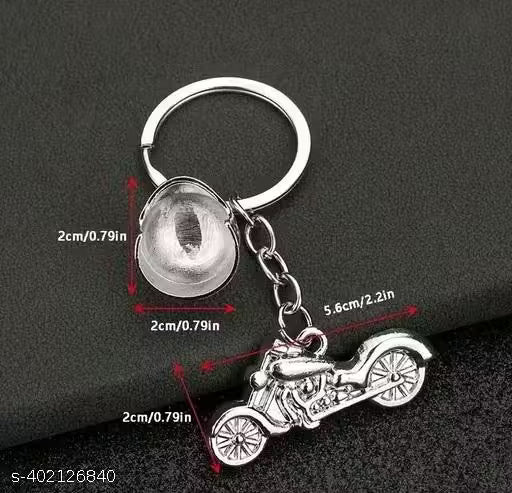 BIKE HELMAT SET Antique Hook Locking with Bottle Opener Silver Metal| with Smiley Metal key ring Key chain| for Bike Car Keychain Holder For Bikes Car Keychains & For Gifts