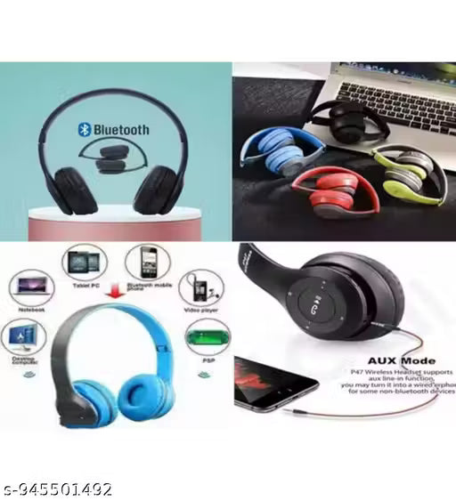 TRICX P47 BLUETHOOTH WIRELESS HEADPHONE WITH MIC BUDGET HEADPHONES