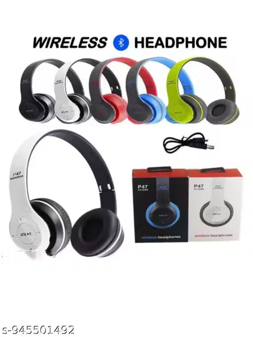 TRICX P47 BLUETHOOTH WIRELESS HEADPHONE WITH MIC BUDGET HEADPHONES